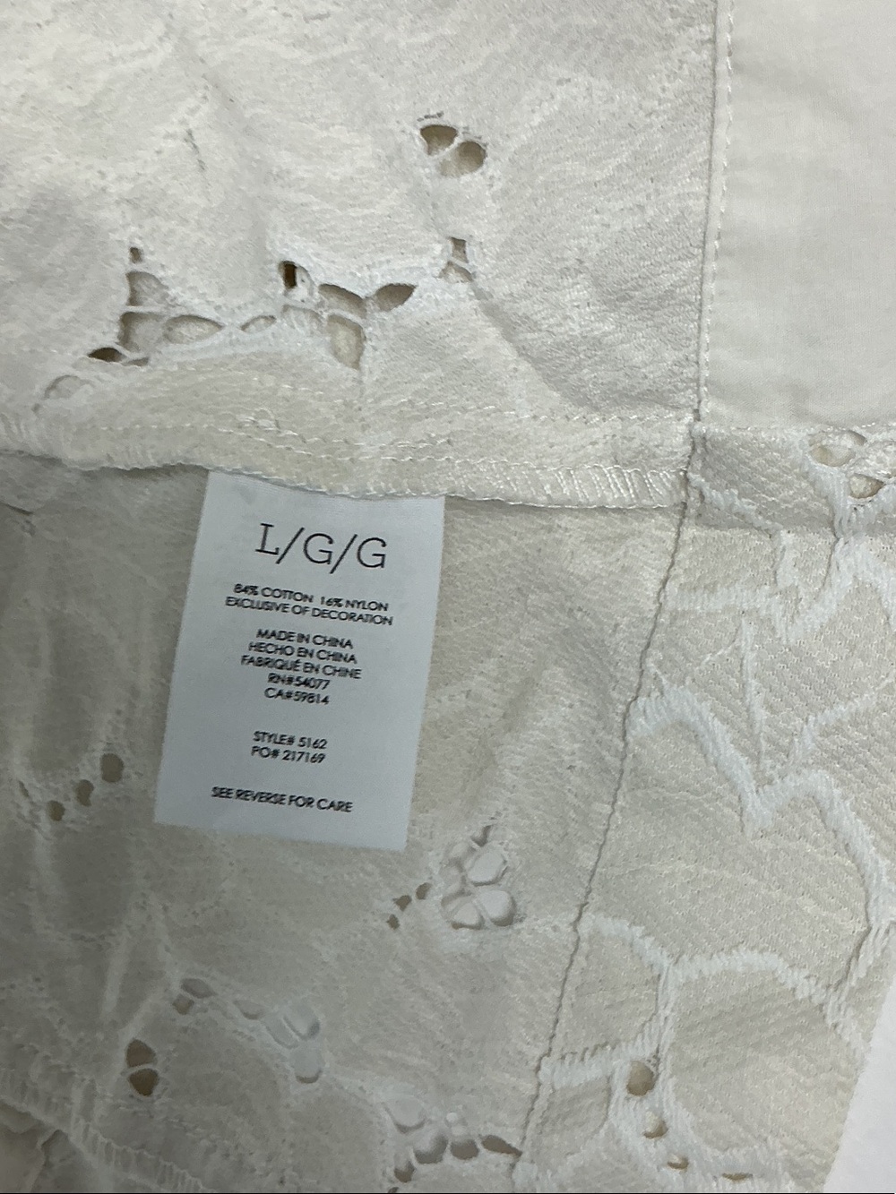 CAbi Ivory Lace Cropped Button Jacket - Picture 5 of 6
